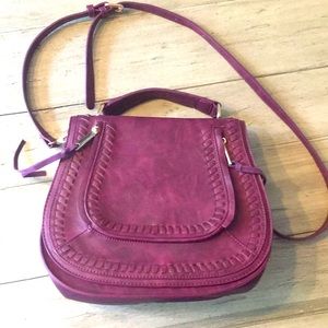 Burgundy crossbody bag